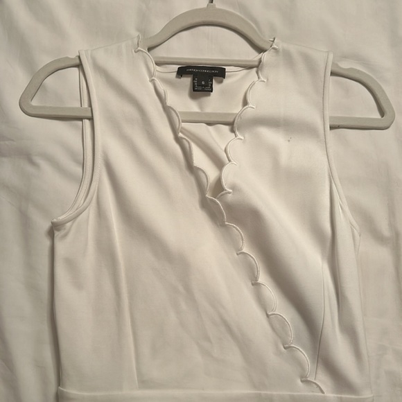 French Connection white scallop romper- Size 6 - Picture 4 of 6